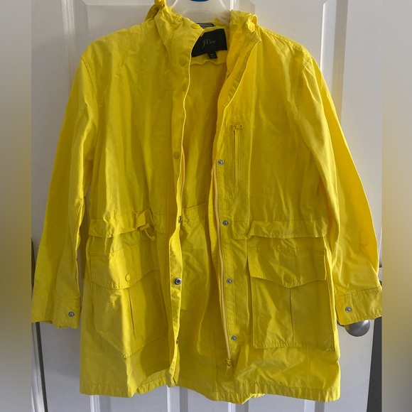 J CREW YELLOW RAIN COAT - Picture 2 of 5